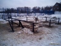 Фундамент на винтовых сваях.